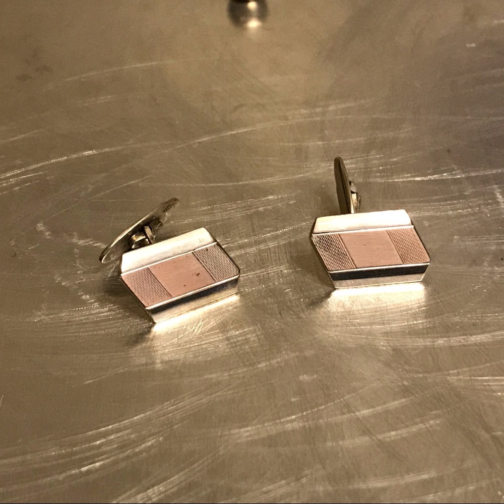 830S Silver Cufflinks Cuff Links Scandinavian